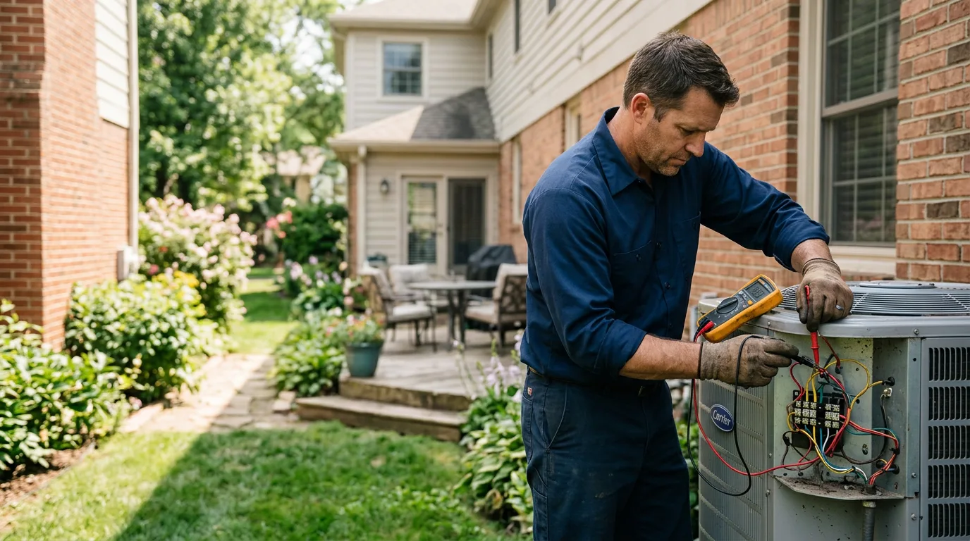 HVAC technician working near Yarmouth, IA
